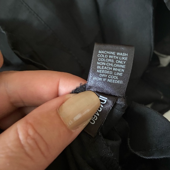 Express Design Studio women’s collar top button down black short puff sleeves M - Picture 9 of 14